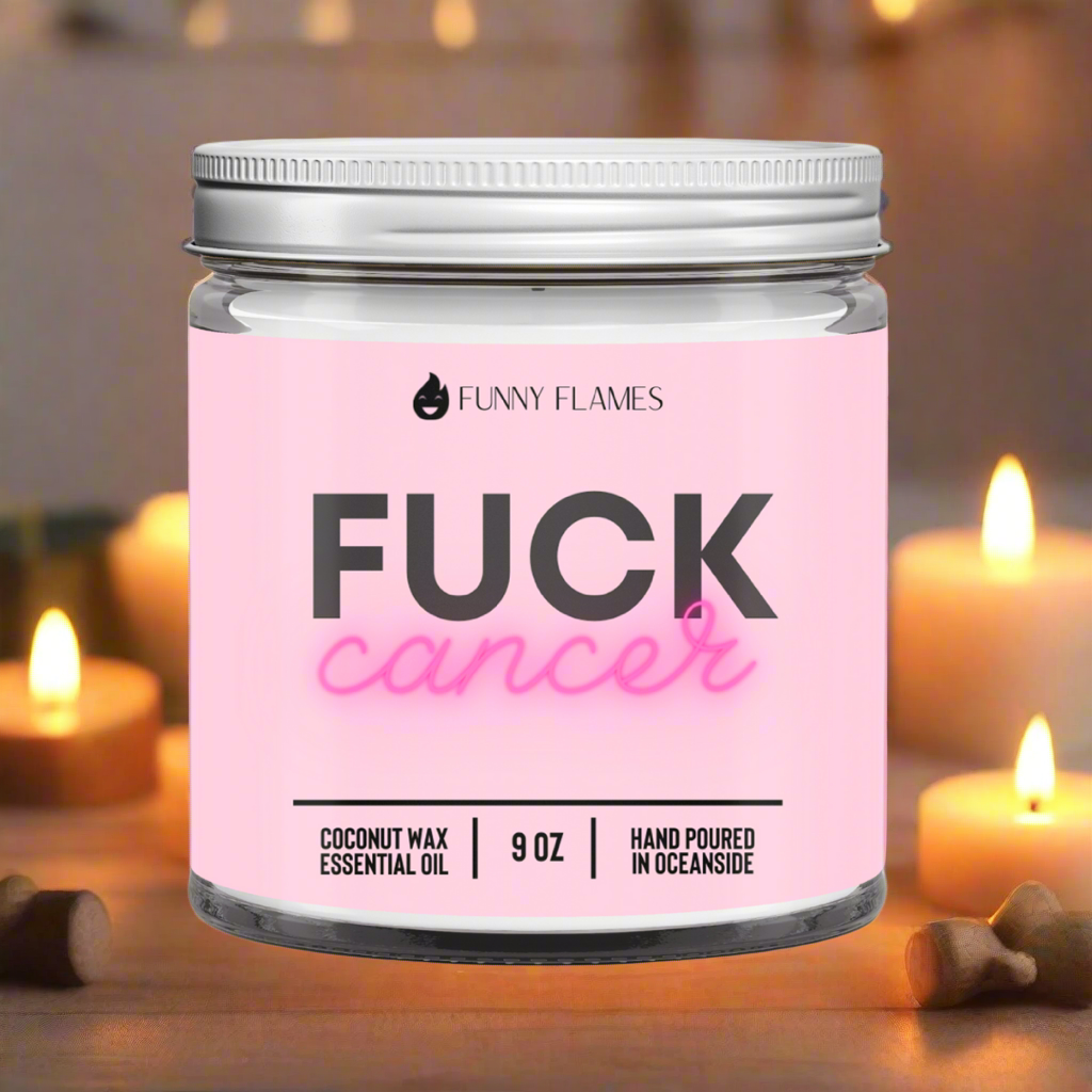 Fuck Cancer- 9oz Coconut Wax Candle